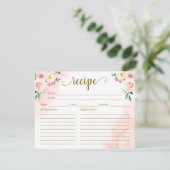 ピンク赤面フローラ金ゴールドブライダルシャワーレシピ (スタンド正面)