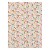 ピンク赤面ポインセチア冬クリスマス休日 テーブルクロス (正面)