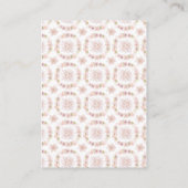 ピンク赤面マグノリア結婚フローラのエンクロージャカード エンクロージャーカード (裏面)