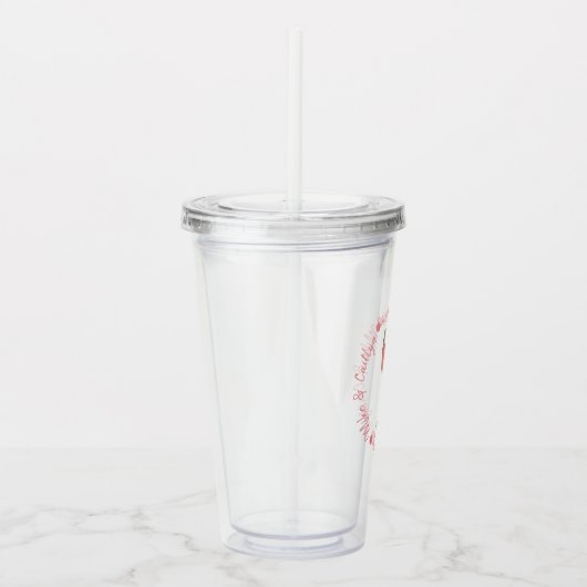 ピンク赤面ロゼワイングラスブライダルシャワー結婚ズ アクリルタンブラー (右)