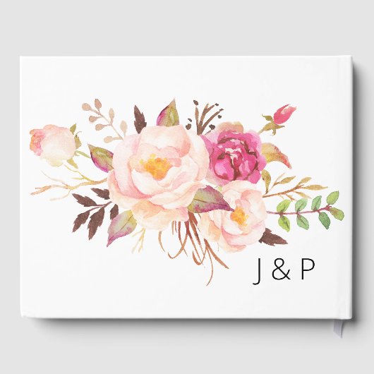 ピンク赤面咲きフローラ ゲストブック (裏面)