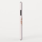 ピンク赤面幾何モダン芸術 Case-Mate iPhoneケース (裏面/右)