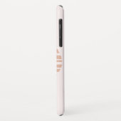 ピンク赤面幾何モダン芸術 Case-Mate iPhoneケース (裏面/左)