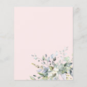 ピンク赤面幾何学予算結婚式招待状 (裏面)