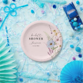 ピンク赤面春ワイルドフラワーズガーデンブライダルシャワー ペーパープレート (パーティー)