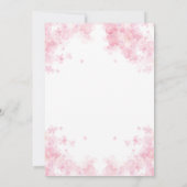 ピンク赤面植物学フローラマザーズデイブランチ 招待状 (裏面)