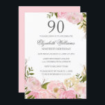 ピンク赤面水彩フローラ90誕生日招待状 招待状<br><div class="desc">リトルかわいらしベイリー店でフローラ誕生日招待状をもっと！</div>