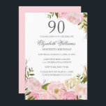 ピンク赤面水彩フローラ90誕生日招待状 招待状<br><div class="desc">リトルかわいらしベイリー店でフローラ誕生日招待状をもっと！</div>