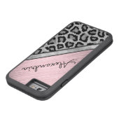 ピンク赤面照明ヒョウ柄 Case-Mate iPhoneケース (底)