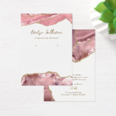 ピンク赤面瑪瑙ジュエリー表示カード (デスク)