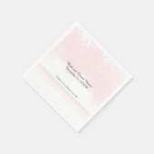 ピンク赤面結婚ズエレガンス スタンダードカクテルナプキン (角)