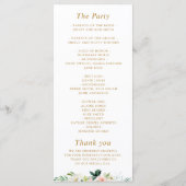 ピンク赤面結婚フローラ プログラム (裏面)