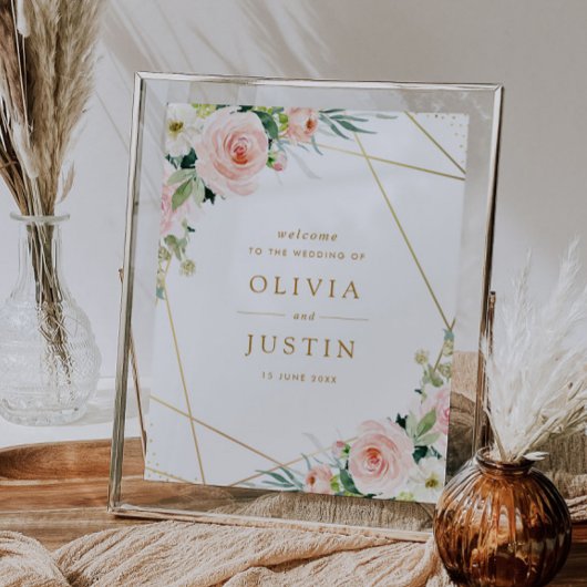 ピンク赤面結婚幾何徴候 ポスター