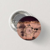 ピンク赤面絞り染めOMロータス 缶バッジ (正面&裏面)