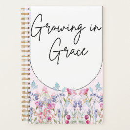 ピンク赤面花 プランナー手帳