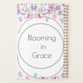 ピンク赤面花 プランナー手帳 (裏面)