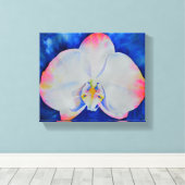 ピンク赤面蘭 キャンバスプリント (インサイチュ (ウッドフロア))