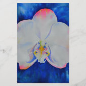 ピンク赤面蘭 便箋 (正面)