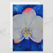 ピンク赤面蘭 便箋 (正面/裏面)