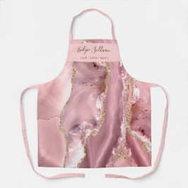 ピンク赤面酸美しいプロフェッショナル エプロン