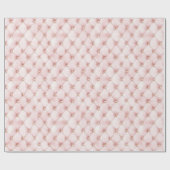 ピンク赤面金ゴールドタフツ誕生日 ラッピングペーパー (フラット)