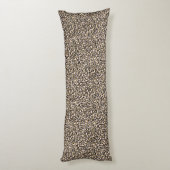 ピンク赤面金ゴールドヒョウ印刷 ボディピロー (裏面 (縦))