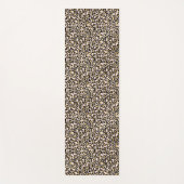 ピンク赤面金ゴールドレオパードプリント ヨガマット (正面)