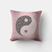 ピンク赤面陰陽 クッション (正面)