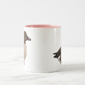 ピンク足のガチョウ ツートーンマグカップ (中央)