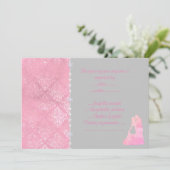 ピンク踊りカップルrsvp 招待状 (スタンド正面)