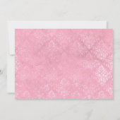 ピンク踊りカップルrsvp 招待状 (裏面)