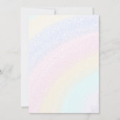 ピンク踊りスケルトンレインボーハローウィンパーティ 招待状 (裏面)