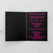 ピンク踊りパーティー 招待状 (内部)