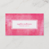 ピンク転がインクトレンディーモダン 名刺 (正面)