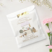 ピンク農家ズマーケットファームフレッシュブライダルシャワー フェイバーバッグ (封をした状態)