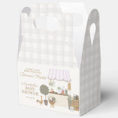 ピンク農家マーケットファームフレッシュベビーシャワー フェイバーボックス (見開き)