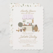 ピンク農家マーケットファームベビーシャワー招待状 招待状 (正面/裏面)