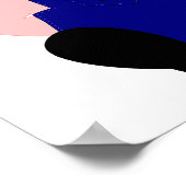 ピンク農家豚 ポスター (角)