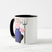 ピンク農家豚 マグカップ (正面左)