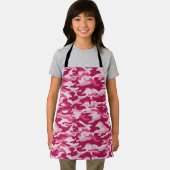 ピンク迷彩柄カモフラージュ エプロン (インサイチュ)