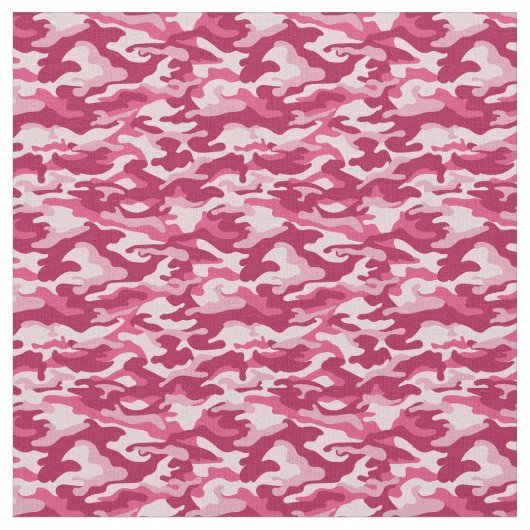ピンク迷彩柄カモフラージュ ファブリック (クローズアップ)