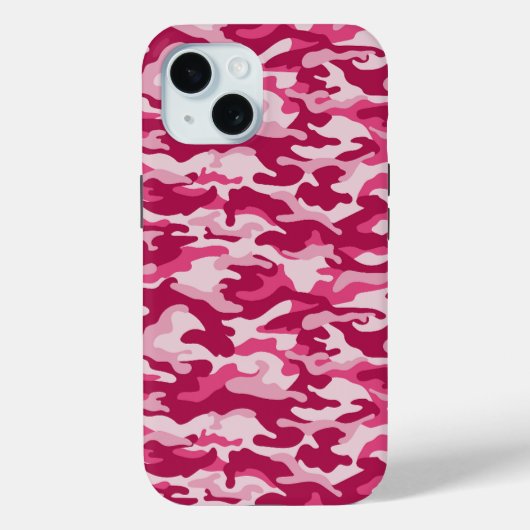ピンク迷彩柄カモフラージュ Case-Mate iPhoneケース (裏面)