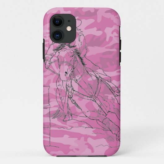 ピンク迷彩柄バレルレーサーII - iPhone 5/5Sケース Case-Mate iPhoneケース (裏面)