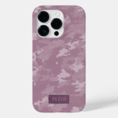 ピンク迷彩柄パターガーリーンかわいいカモフラージモノグラム Case-Mate iPhoneケース (裏面)