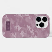 ピンク迷彩柄パターガーリーンかわいいカモフラージモノグラム Case-Mate iPhoneケース (裏面 (横))