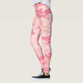 ピンク迷彩柄レギンス レギンス (左)