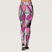 ピンク迷彩柄三角形 レギンス (裏面)