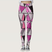 ピンク迷彩柄三角形 レギンス (正面)