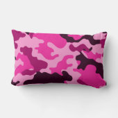 ピンク迷彩柄腰枕 ランバークッション (裏面)