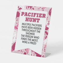 ピンク迷彩柄誕生日パーティー用品ベビーシャワー